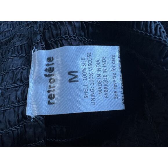 Retrofête Adara Dress Size Medium Black Mini embellished Sheath dress - Picture 13 of 14